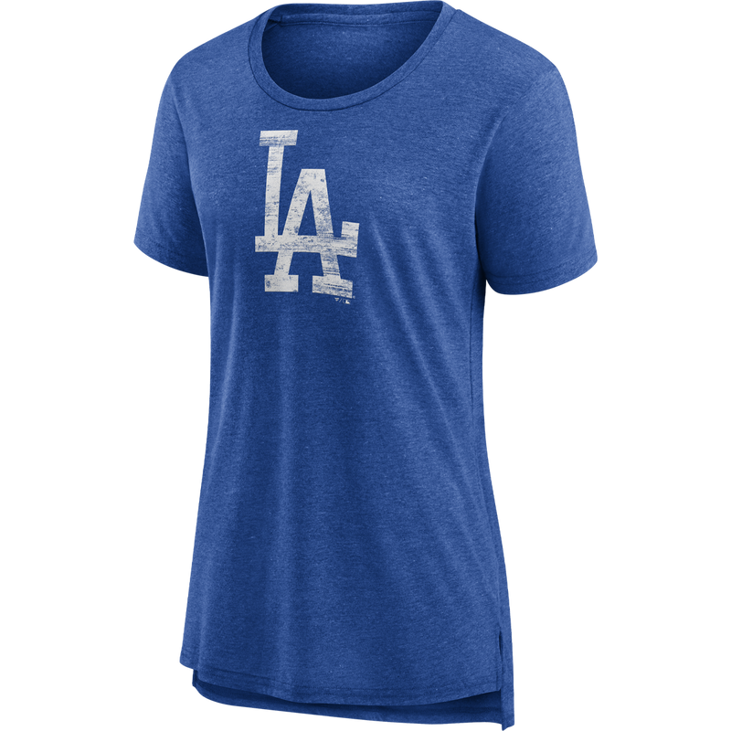 Women's Dodgers Triblend Logo Short Sleeve, Featured Image