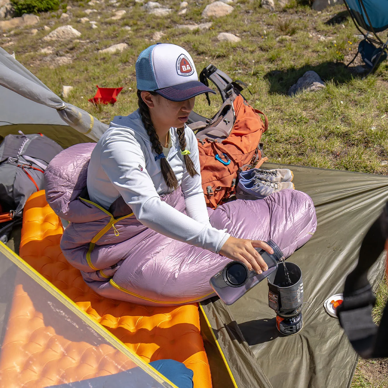 Women's Greystone 20 Regular, Big Agnes Women's Greystone 20 at camp