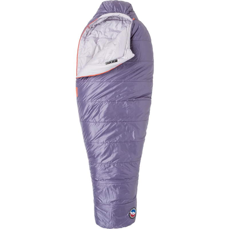 Women's Anthracite 20, Big Agnes Women's Anthracite 20 unzipped