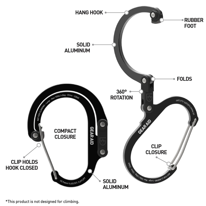 Heroclip Medium, Gear Aid Heroclip Medium features