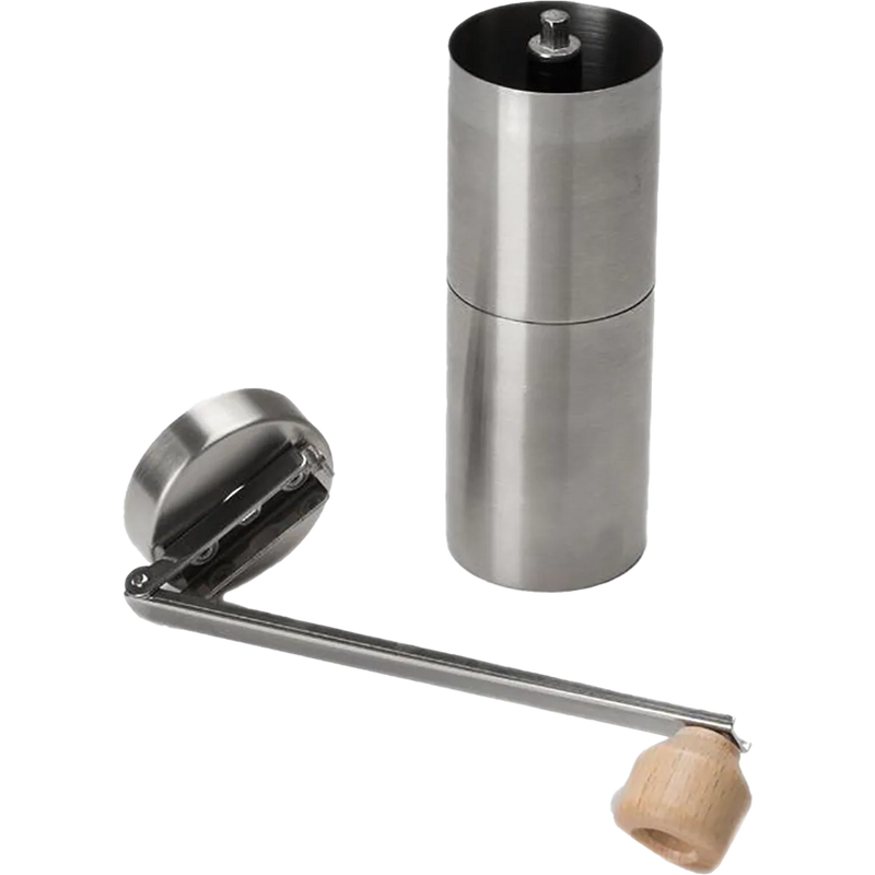 Field Barista Coffee Grinder, Snow Peak Field Barista Coffee Grinder open