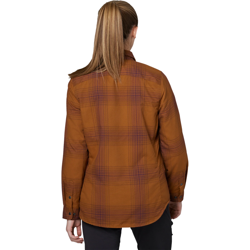 Women's Penny Insulated Flannel, Flylow Women's Penny Insulated Flannel back