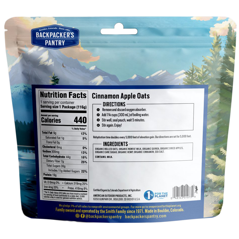 Organic Cinnamon Apple Oats & Quinoa (1 Serving) alternate view