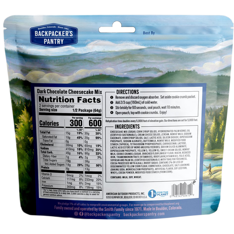 Dark Chocolate Cheesecake (2 Servings)