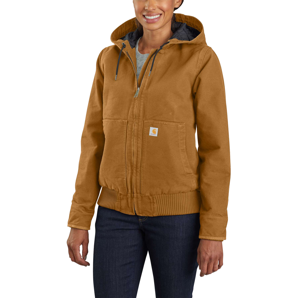 Women's Loose Fit Washed Duck Insulated Active Jac alternate view