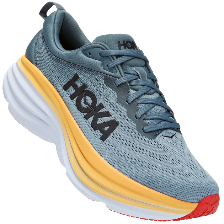 Men's Bondi 8 Wide, Hoka Men's Bondi 8 Wide GBMS-Goblin Blue/Mountain Alt View Toe Box