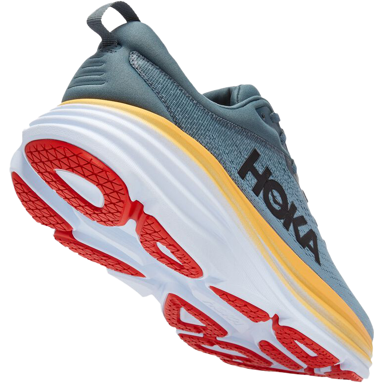 Men's Bondi 8 Wide, Hoka Men's Bondi 8 Wide GBMS-Goblin Blue/Mountain Alt View Heel