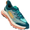 Hoka Women's Mafate Speed 4 DTWGR-Teal/Water Garden Alt View Angle Toe Box