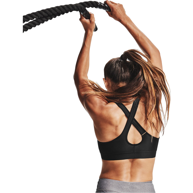 Women's Armour Mid Crossback Bra, Under Armour Women's Armour Mid Crossback Bra 014-Halo Grey