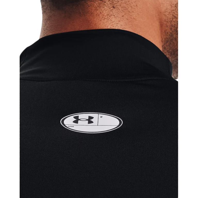 Men's ColdGear Armour Fitted Mock Long Sleeve, Under Armour Men's ColdGear Armour Fitted Mock Long Sleeve 100-White