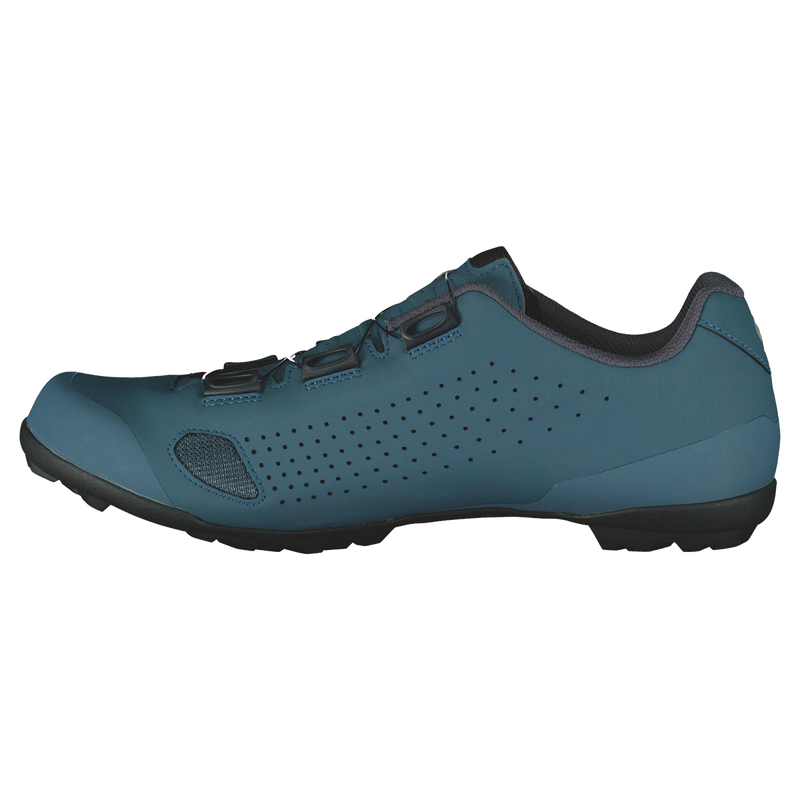 Men's SCO Shoe Gravel Pro, Scott Bikes Men's SCO Shoe Gravel Pro Matt Blue/Dark Grey Alt View Instep