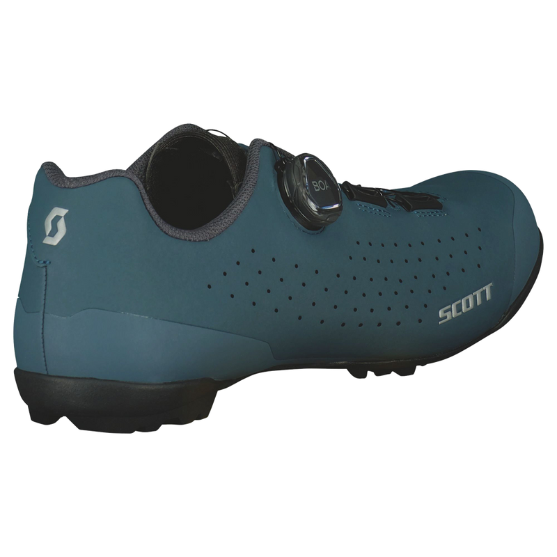Men's SCO Shoe Gravel Pro, Scott Bikes Men's SCO Shoe Gravel Pro Matt Blue/Dark Grey Alt View Heel