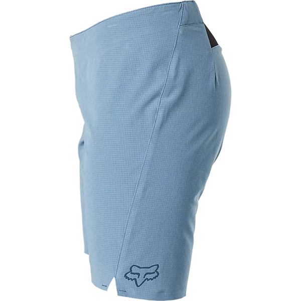 Women's Flexair Lite Short, Fox Head Women's Flexair Lite Short Dusty Blue Alt View Side Logo