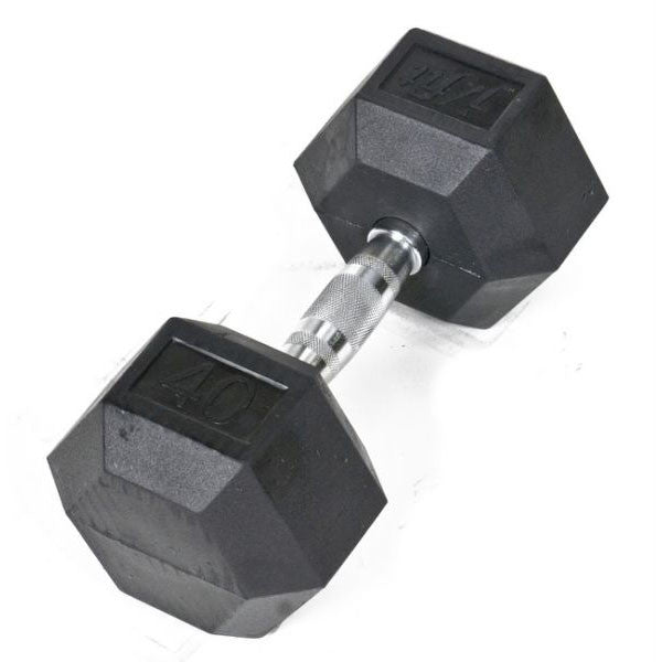 Rubber Hex Dumbbell - 40 lb alternate view