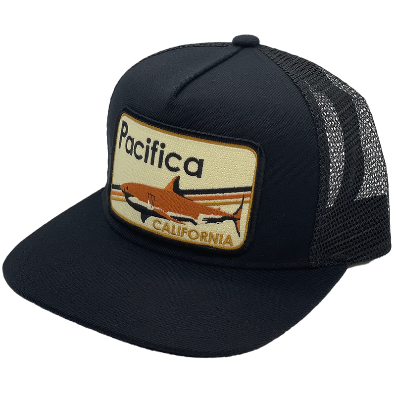 Men's Pacifica Trucker, Bart Bridge Men's Pacifica Trucker Black Alt View Side