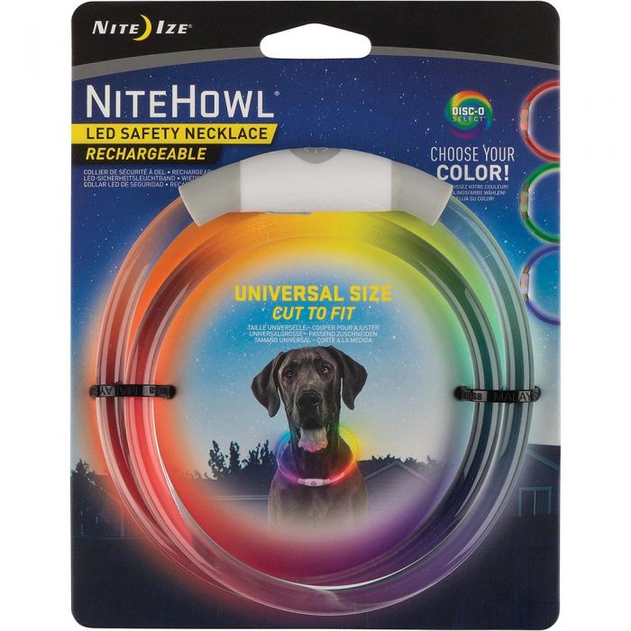 NiteHowl Rechargeable LED Necklace - Disc-o Select alternate view