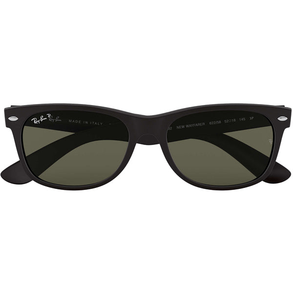New Wayfarer - Rubber Black/Polarized Green alternate view