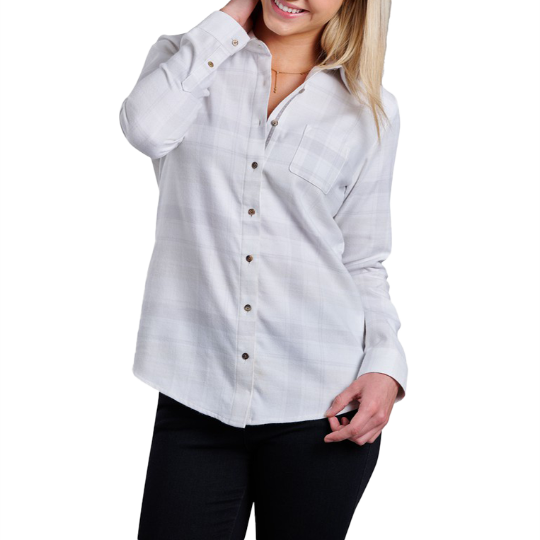 Women's Kamila Flannel Long Sleeve, Featured Image