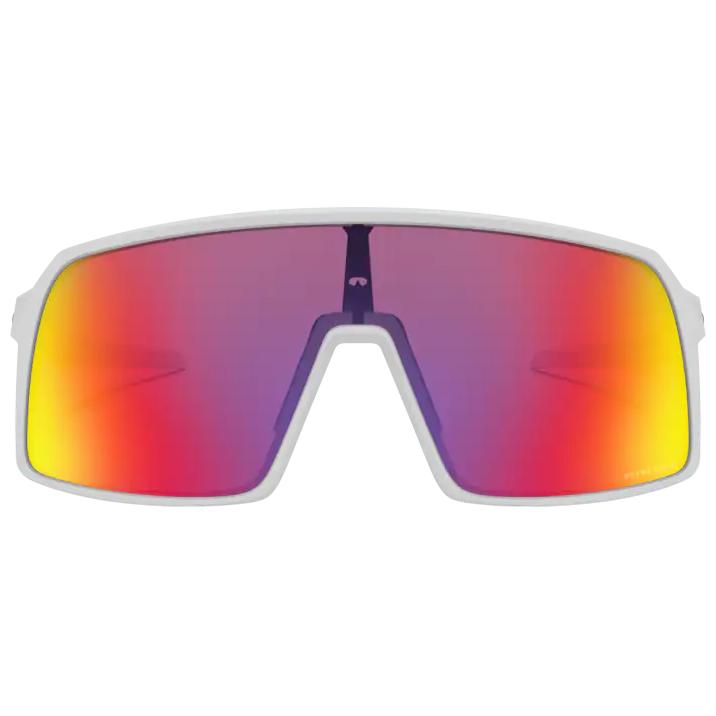 Sutro - Low Bridge Matte White/Prizm Road, Oakley Sutro - Low Bridge Matte White/Prizm Road One Alt View Front