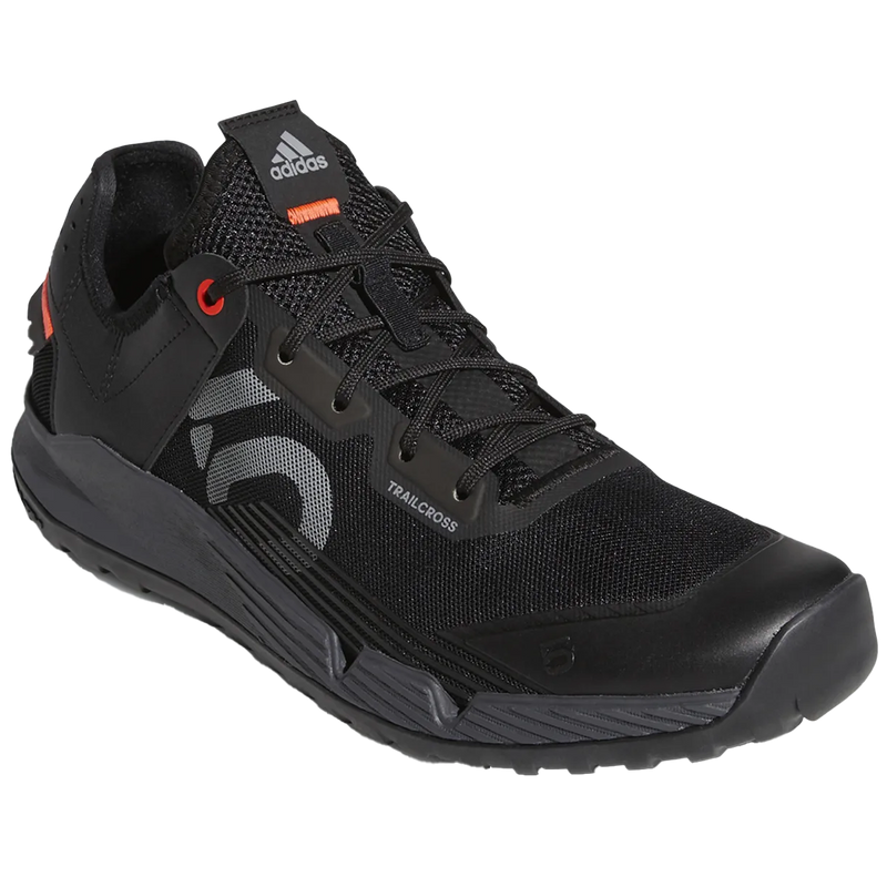 Men's Trail Cross LT, Five Ten Men's Trail Cross LT Core Black Grey Red Alt View Toe Box