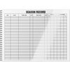 Champro Sports Basketball Scorebook season record page.