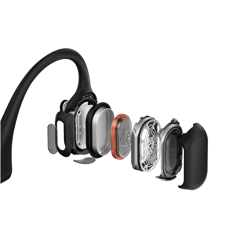 OpenRun Pro, Shokz OpenRun Pro Black Alt View Components