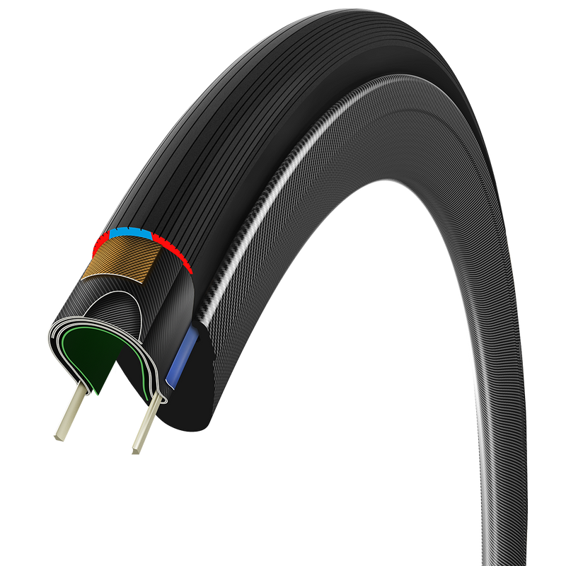 Corsa N.EXT G2.0 700c x 28 TLR Fold, Vittoria Corsa N.EXT G2.0 700 x 28 TLR Fold Black Alt View Construction