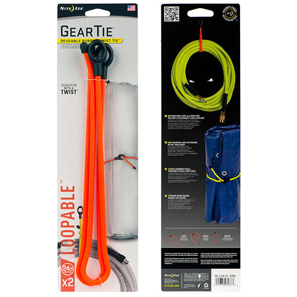 Gear Tie Loop, Orange - 24