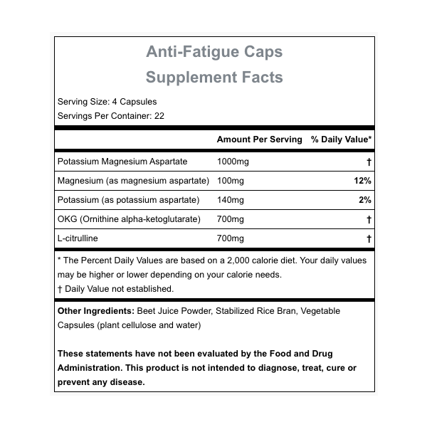 Anti Fatigue Caps (90 Capsules), Hammer Nutrition Anti Fatigue Caps (90 Capsules)