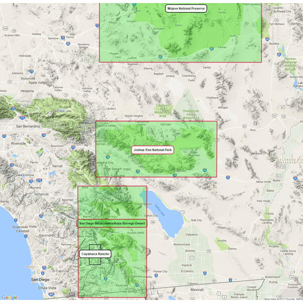 Joshua Tree National Park, Tom Harrison Maps Joshua Tree National Park