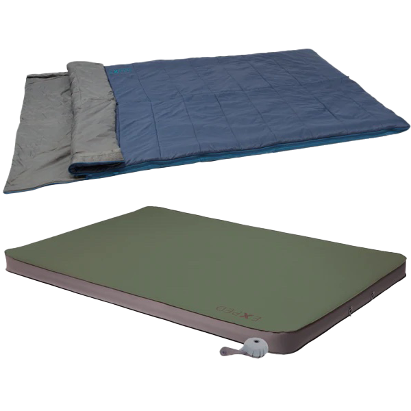 Duo Car Camping Sleeping Bag & Pad Combo, Featured Image
