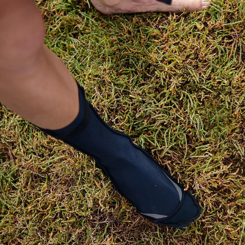 Neoprene Swim Socks, Zone3 Neoprene Swim Socks Black/Silver