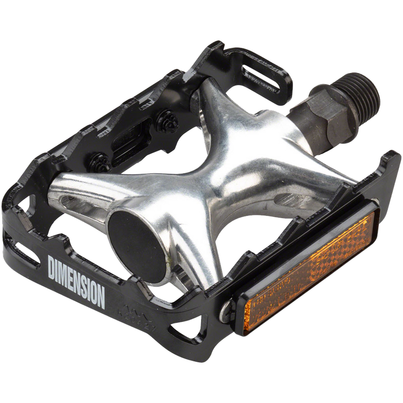 Dimension Mountain Compe Pedals Black/Silver, Featured Image