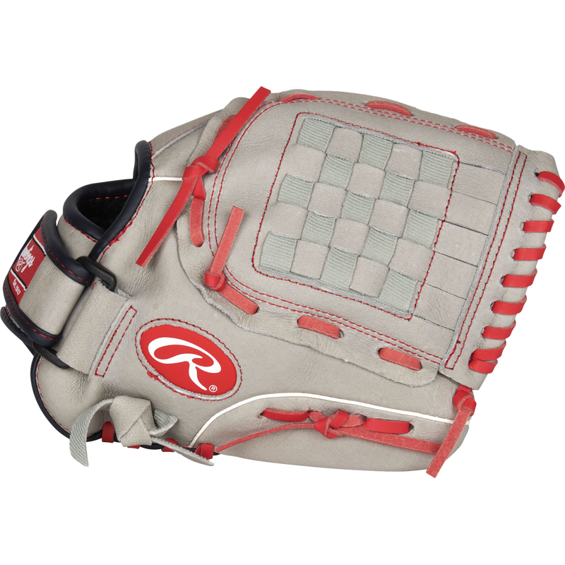 Youth Sure Catch 11" Basket Web LHT Glove, Rawlings Youth Sure Catch 11" Basket Web LHT Grey