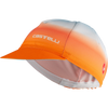 Castelli Women's Dolce Cap in 472-Skylight/Pop Orange .