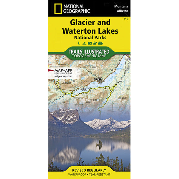 Glacier and Waterton Lakes National Parks Map, Featured Image