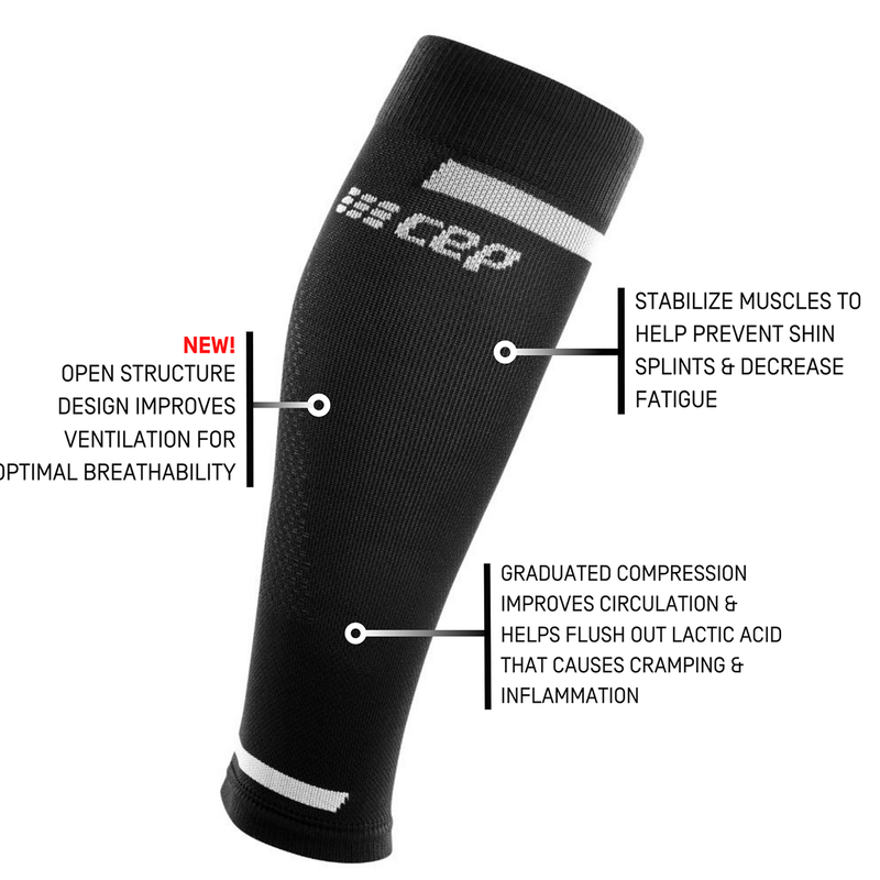 Run Compression Calf Sleeve 4.0, CEP Compression Run Compression Calf Sleeve 4.0 White