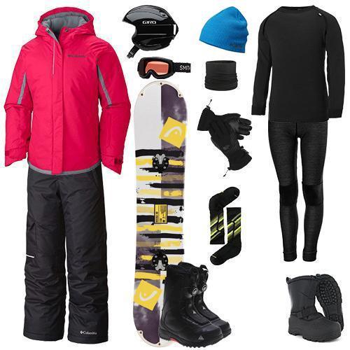 The Works Package w/ Bibs - Girl's Snowboard alternate view