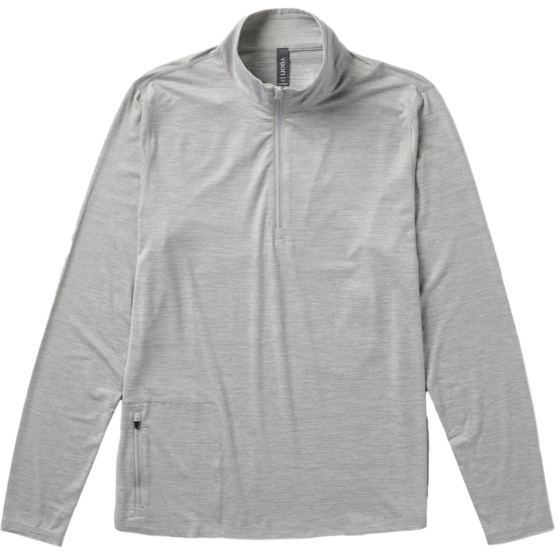 Vuori Men's Ease Performance Half-Zip LHG-Light Heather Grey