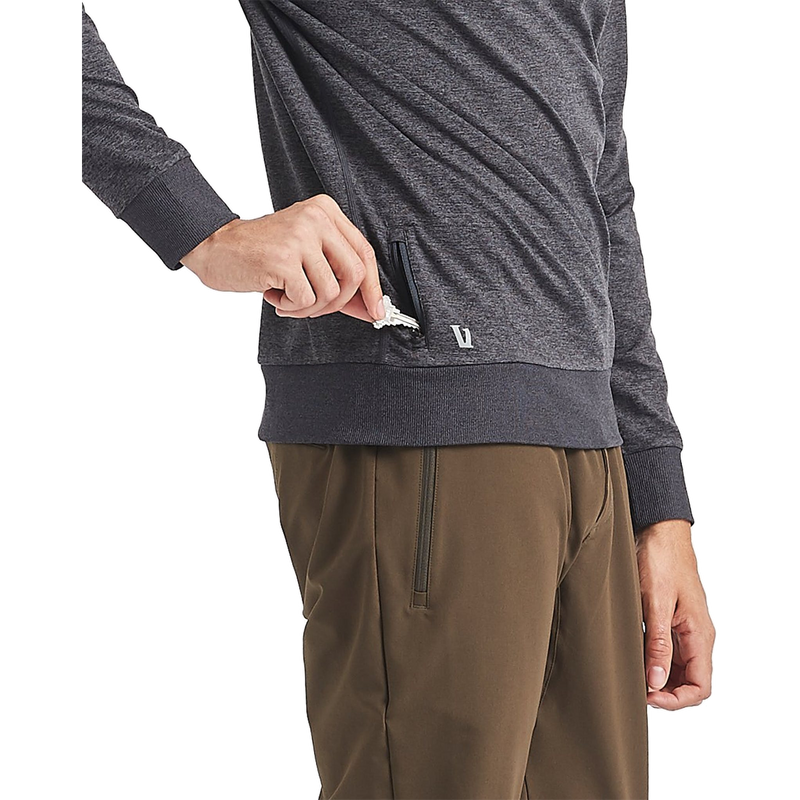Men's Ponto Performance Crew, Vuori Men's Ponto Performance Crew HPT-Platinum Heather
