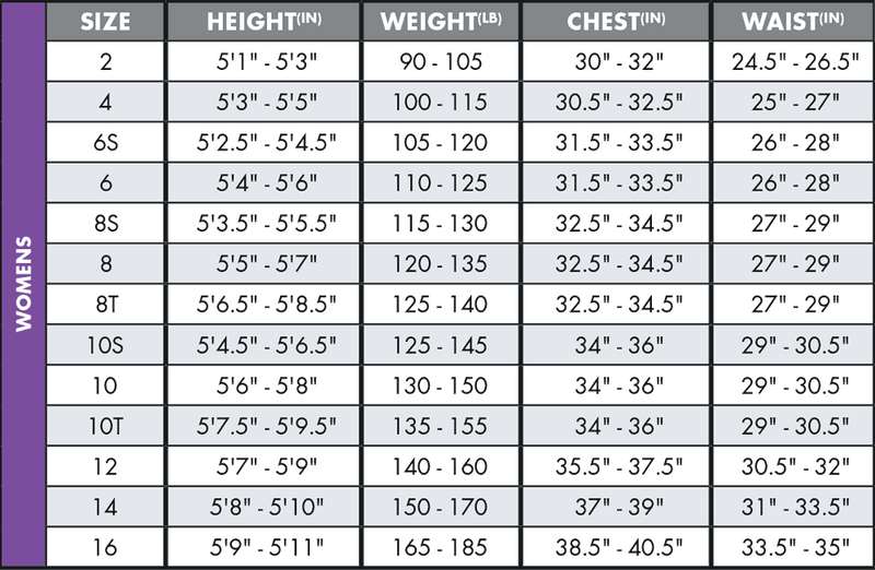 O'Neill Women's Epic 4/3 Demo Surf Wetsuit, size-chart
