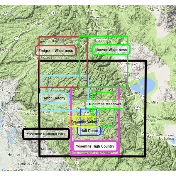Hetch Hetchy, Tom Harrison Maps Hetch Hetchy
