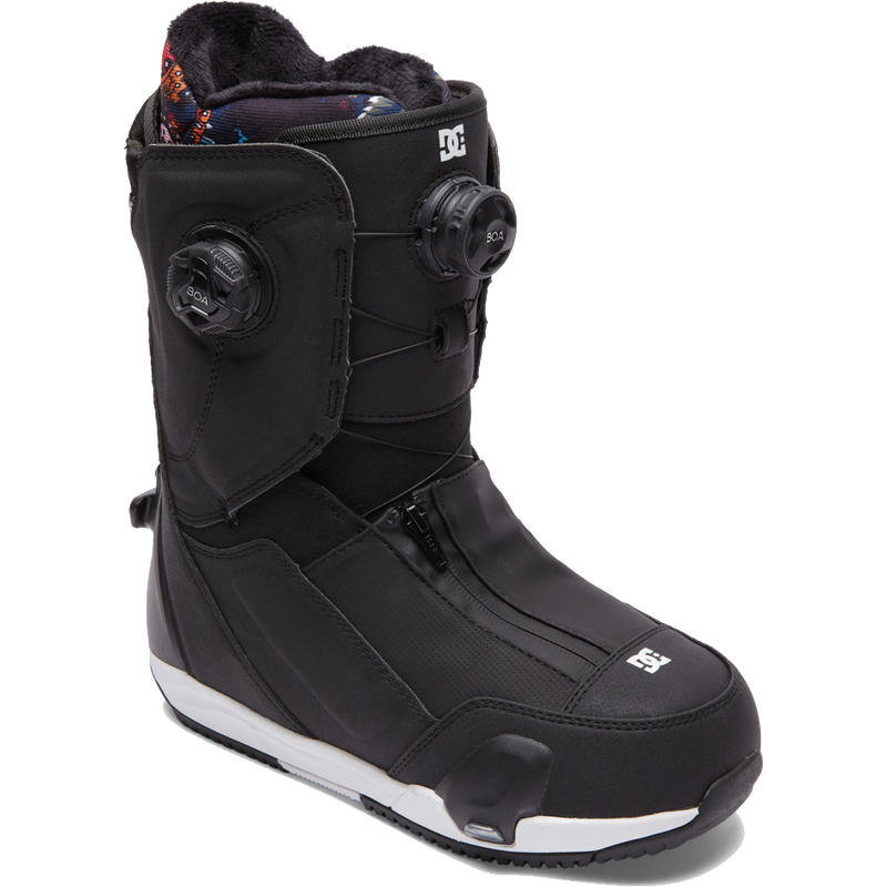 Women's Mora Step On, DC Shoes Women's Mora Step On Black/Black/White angle