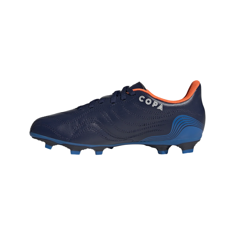 Youth Copa Sense.4 FxG, Adidas Youth Copa Sense.4 FxG Navy/Blue Rush Alt View Instep
