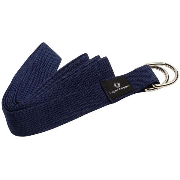 Cotton D-Ring Yoga Strap, Navy - 10' alternate view
