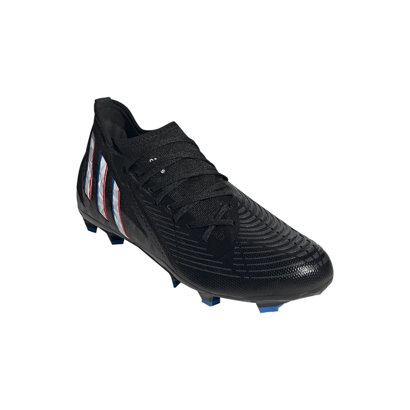 Predator Edge.3 FG, Adidas Men's Predator Edge.3 FG Black/White Alt View Angle