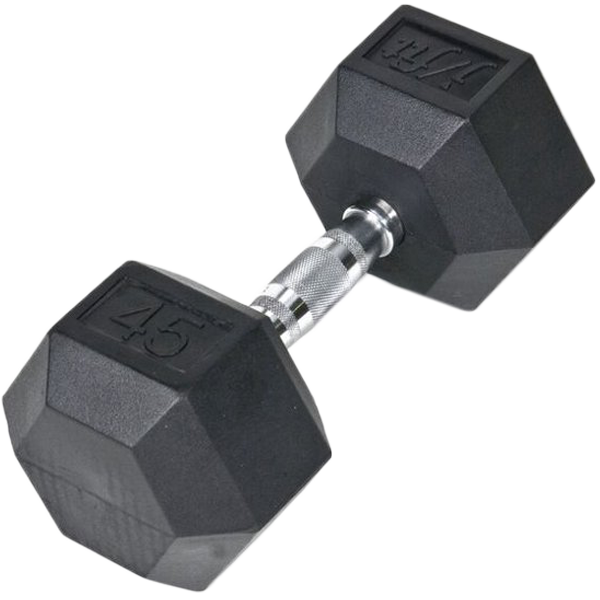 RubberHex Dumbell - 45 lb, Featured Image