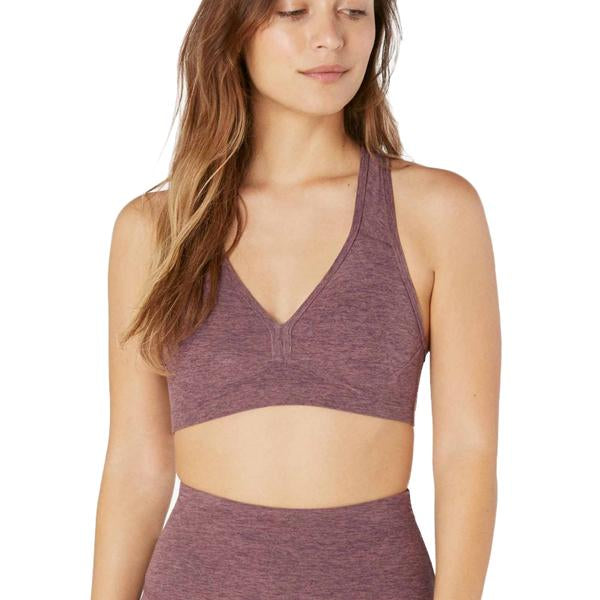 Beyond Yoga Women's Spacedye Lift Your Spirits Bra Deep Blush/Wild Orchid