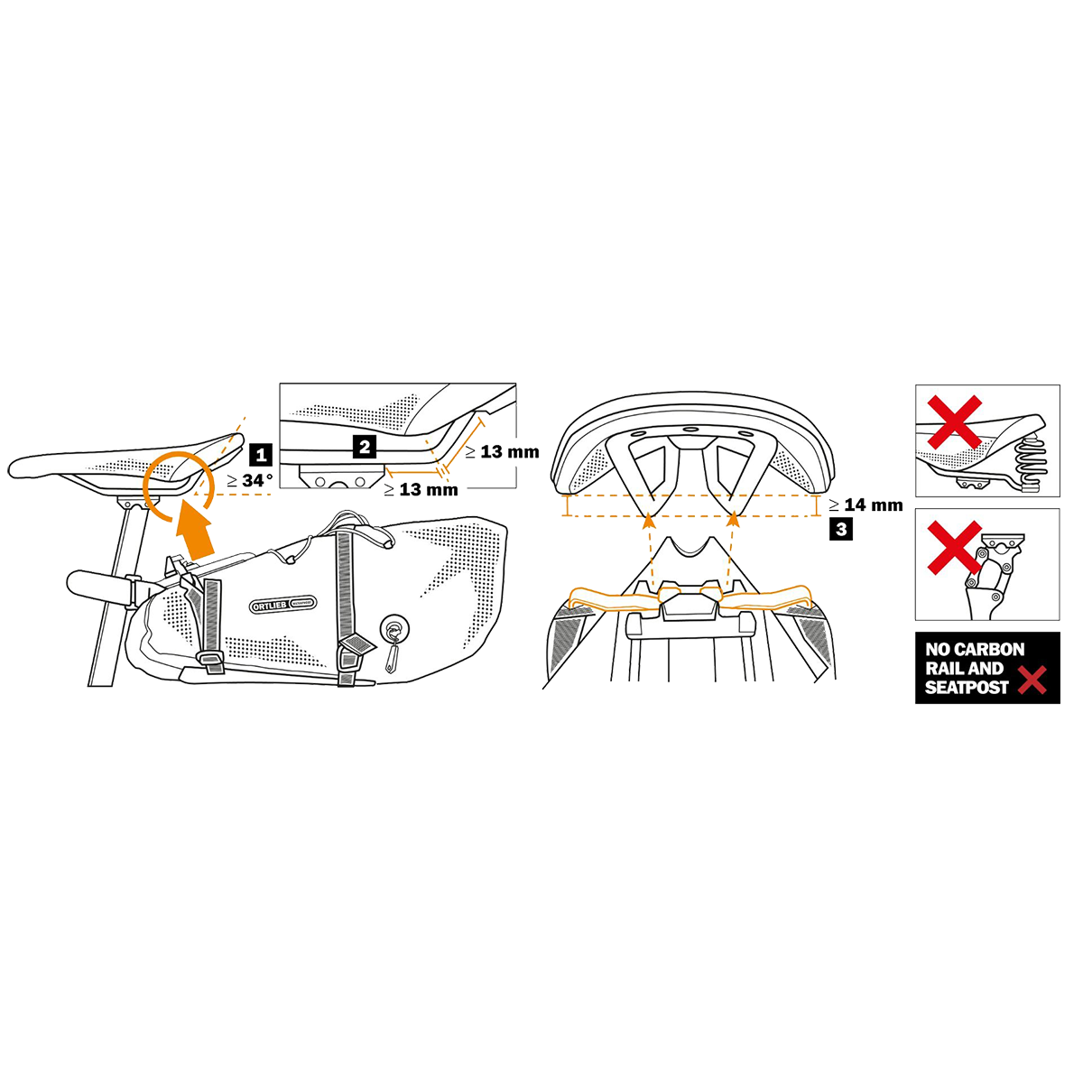 Seat Pack QR 13L Black alternate view