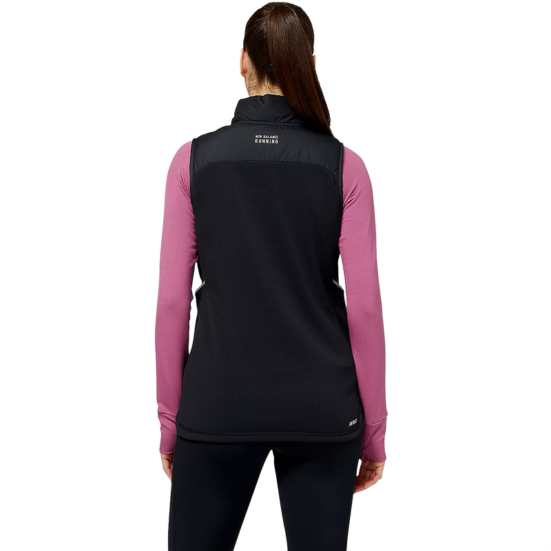 Women's NB Heat Grid Vest, New Balance Women's NB Heat Grid Vest BK-Black back